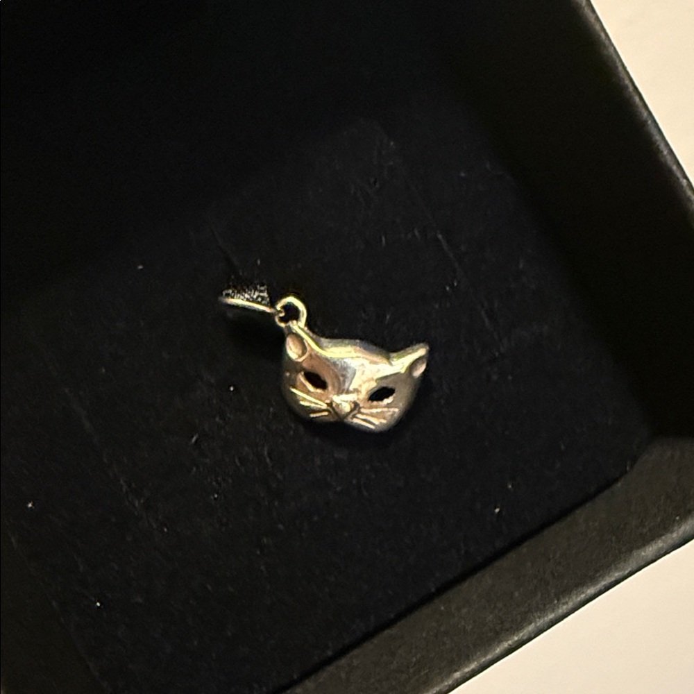 Kitten Mask Charm, Silver - Picture 4 of 4